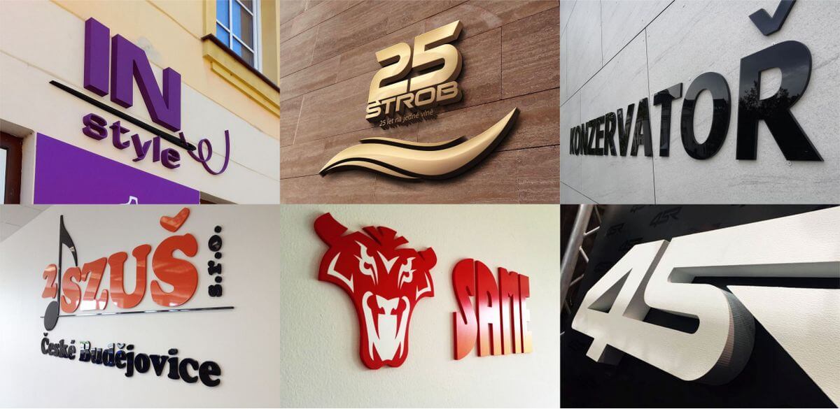 reklama výroba 3D loga světelný i polystyrén